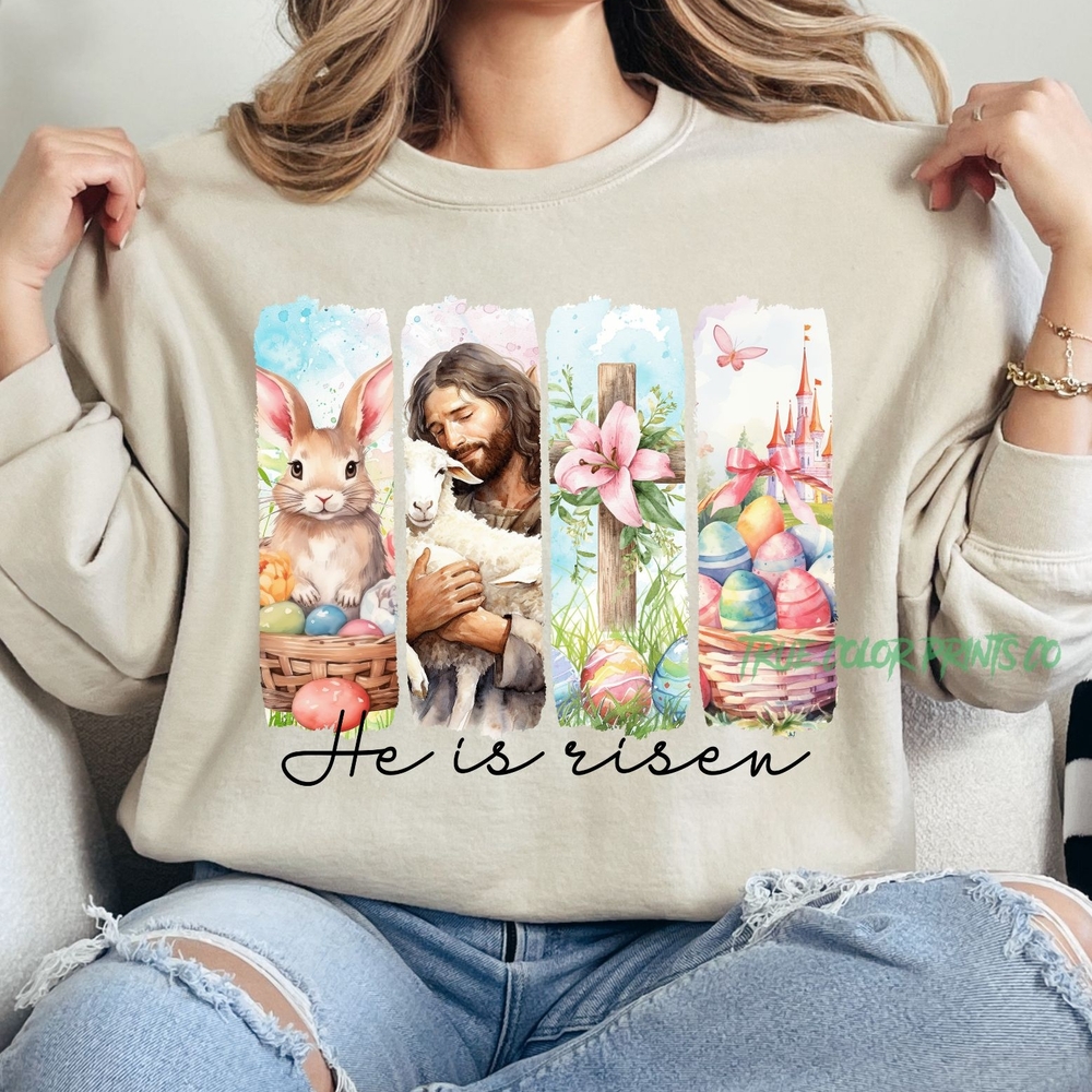 Gildan Women's Cream Crew Neck Sweater